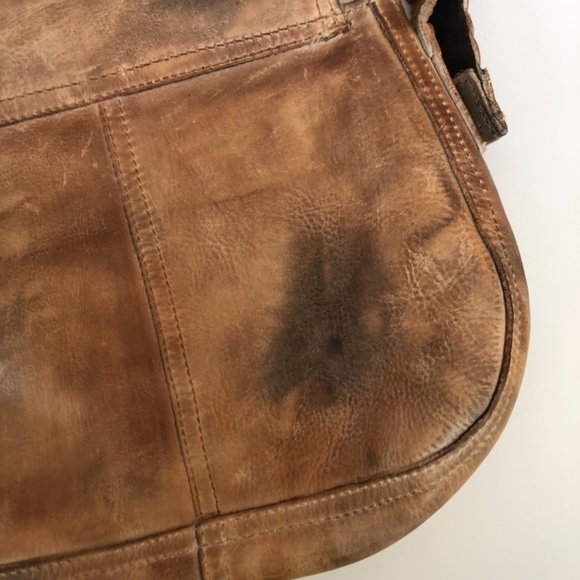 NEW, Bed Stu (Cobbler Series) Cross Body Bag Weathered Brown 11 x 8 x 2 - Picture 4 of 9